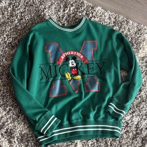 Green Mickey Mouse Sweatshirt